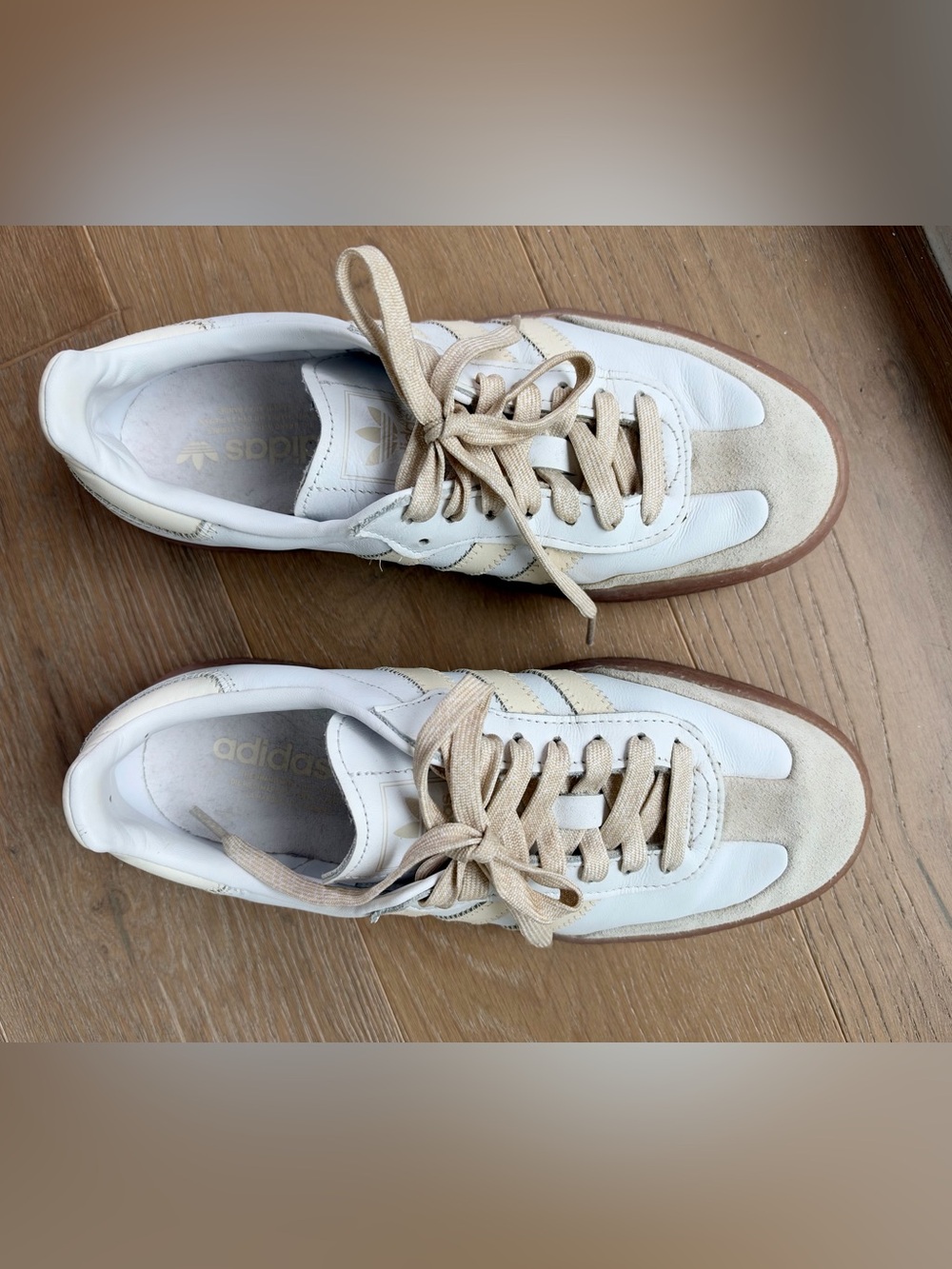 adidas Sambae Sneakers in White and Butter Yellow - Picture 5 of 8